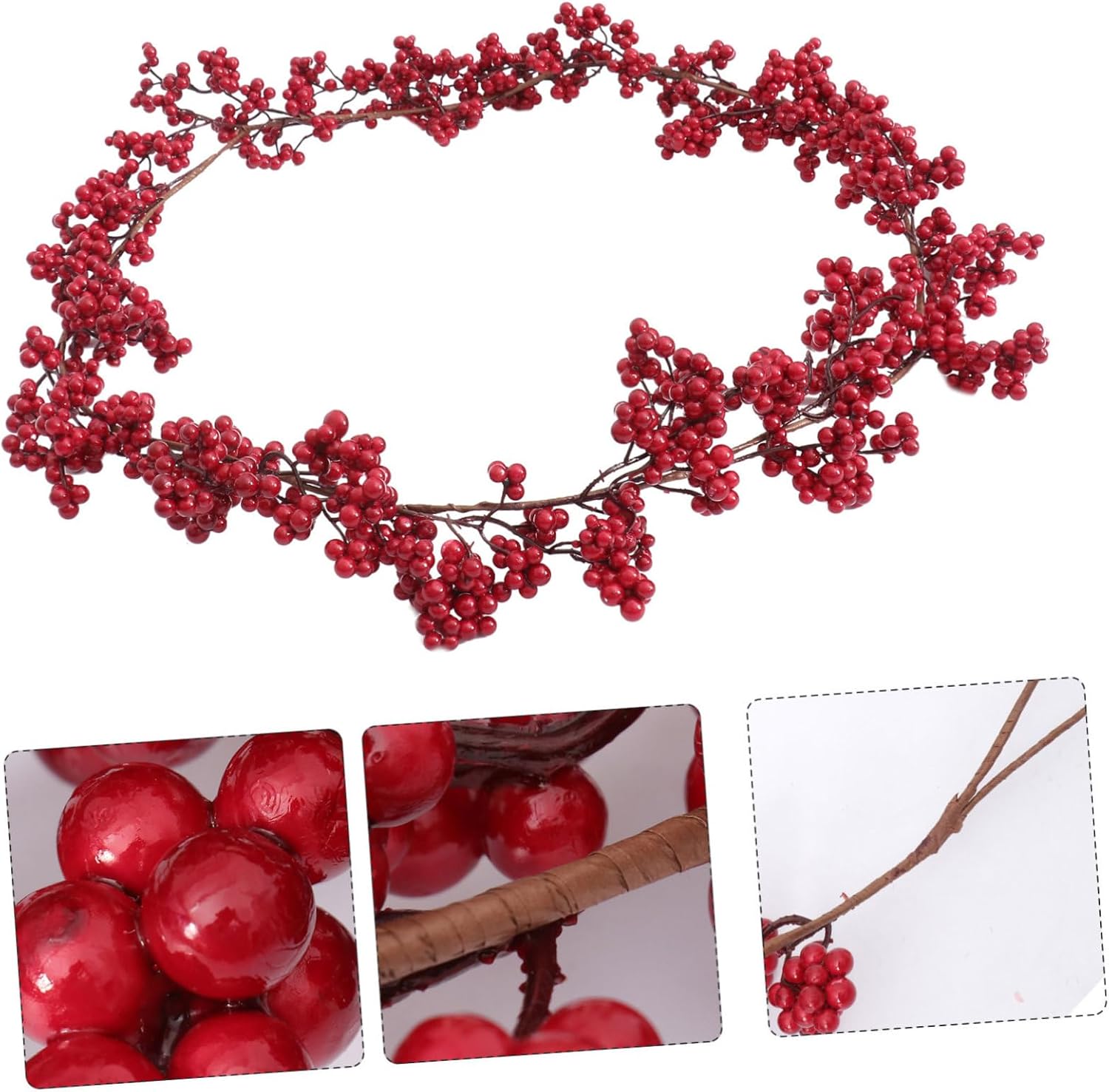 Christmas Artificial Red Fruit Decor for Home and Party