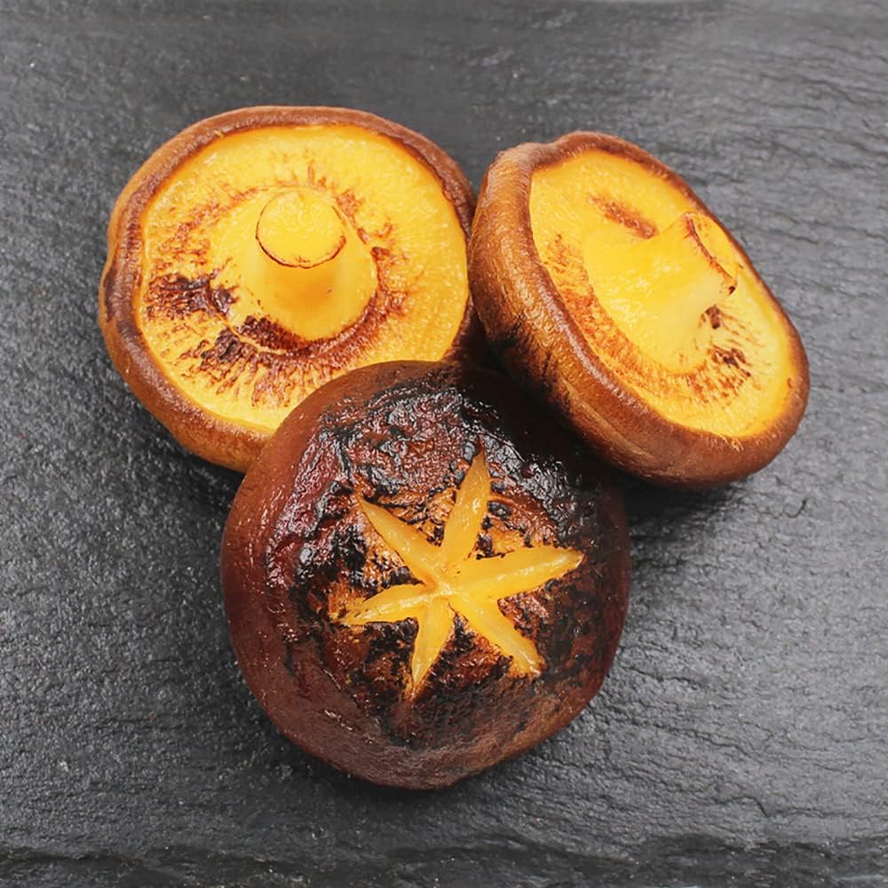 Artificial Barbecue Mushroom Decor 6 Pcs