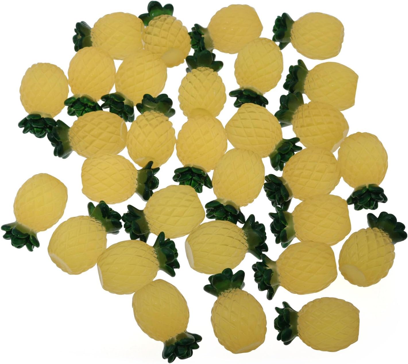 Glow in the Dark Resin Pineapple Decorations 32PCS