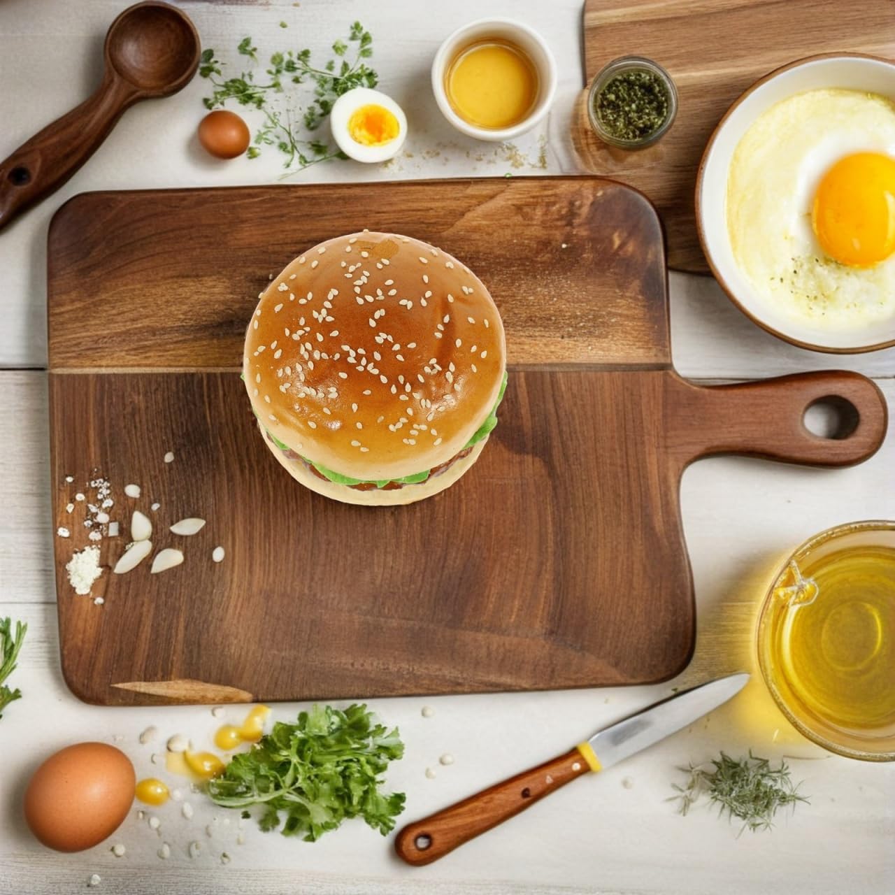 Nolitoy Artificial Hamburger PU Food Display Model for Photography