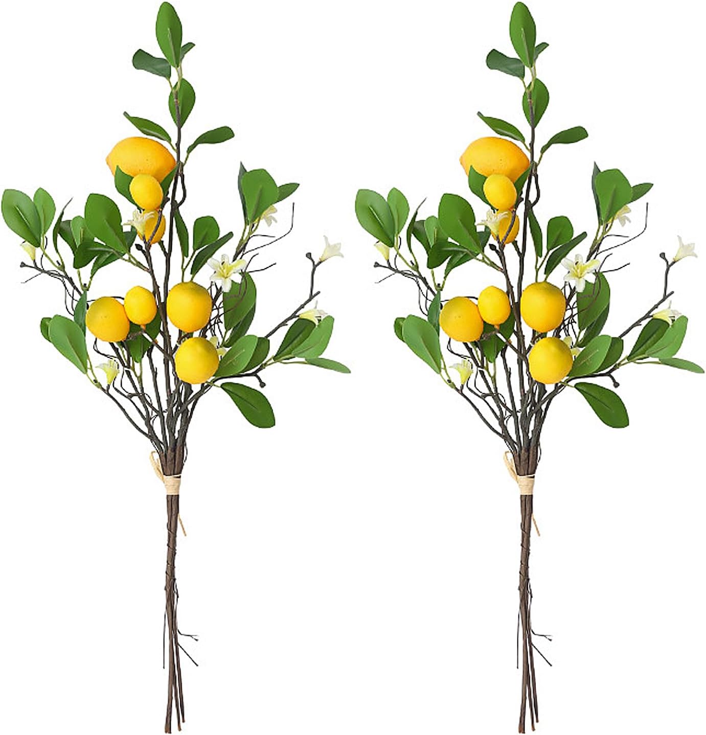 JUOPZKENN Artificial Lemon Branches 2pcs