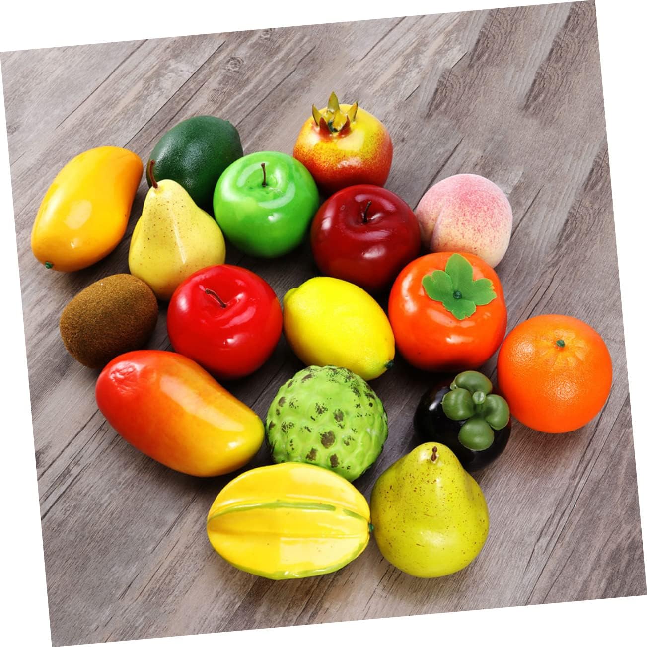 Ciieeo 4Pcs Artificial Kiwi Fruit Decor Realistic