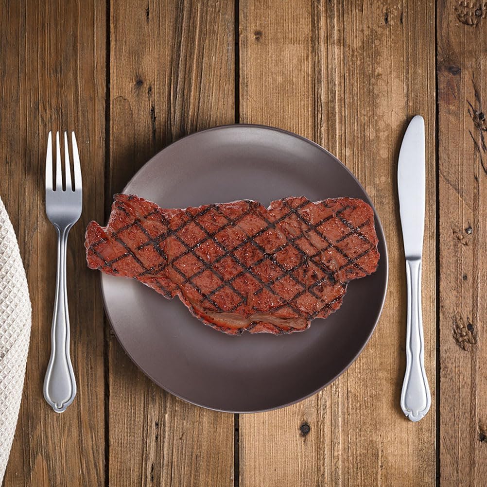 Artificial Fake Steak 2Pcs Realistic Simulation Food Model