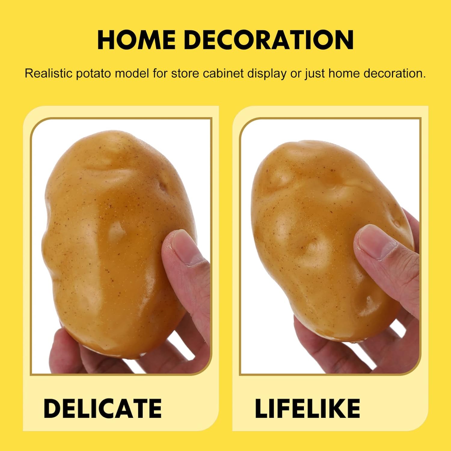 Zerodeko Artificial Potatoes 4PCS Home Decor
