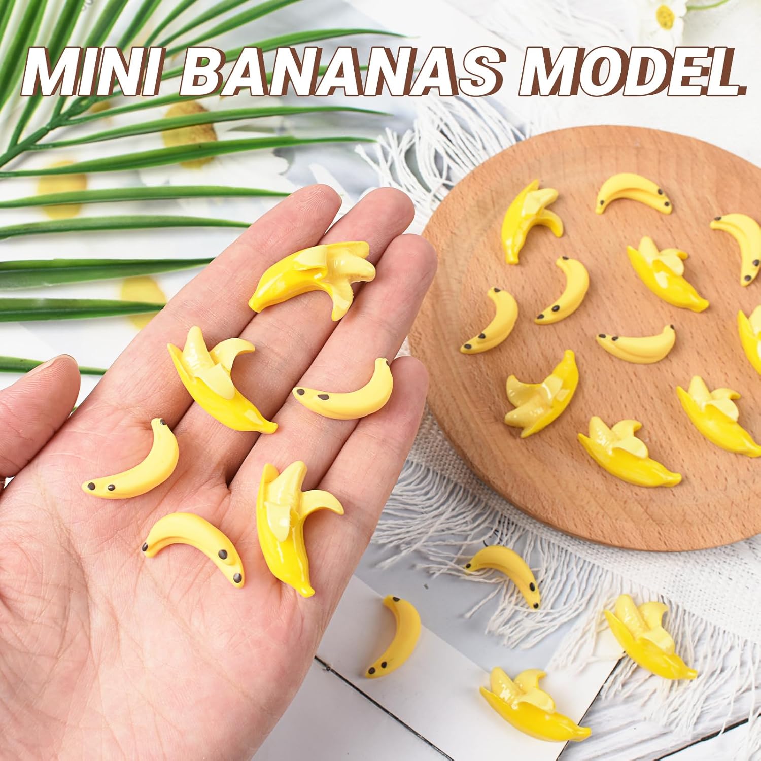50pcs Mini Artificial Bananas for Home Party Decoration