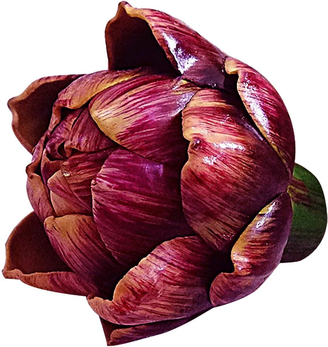Artificial Artichoke Decor Purple Large Set of 6
