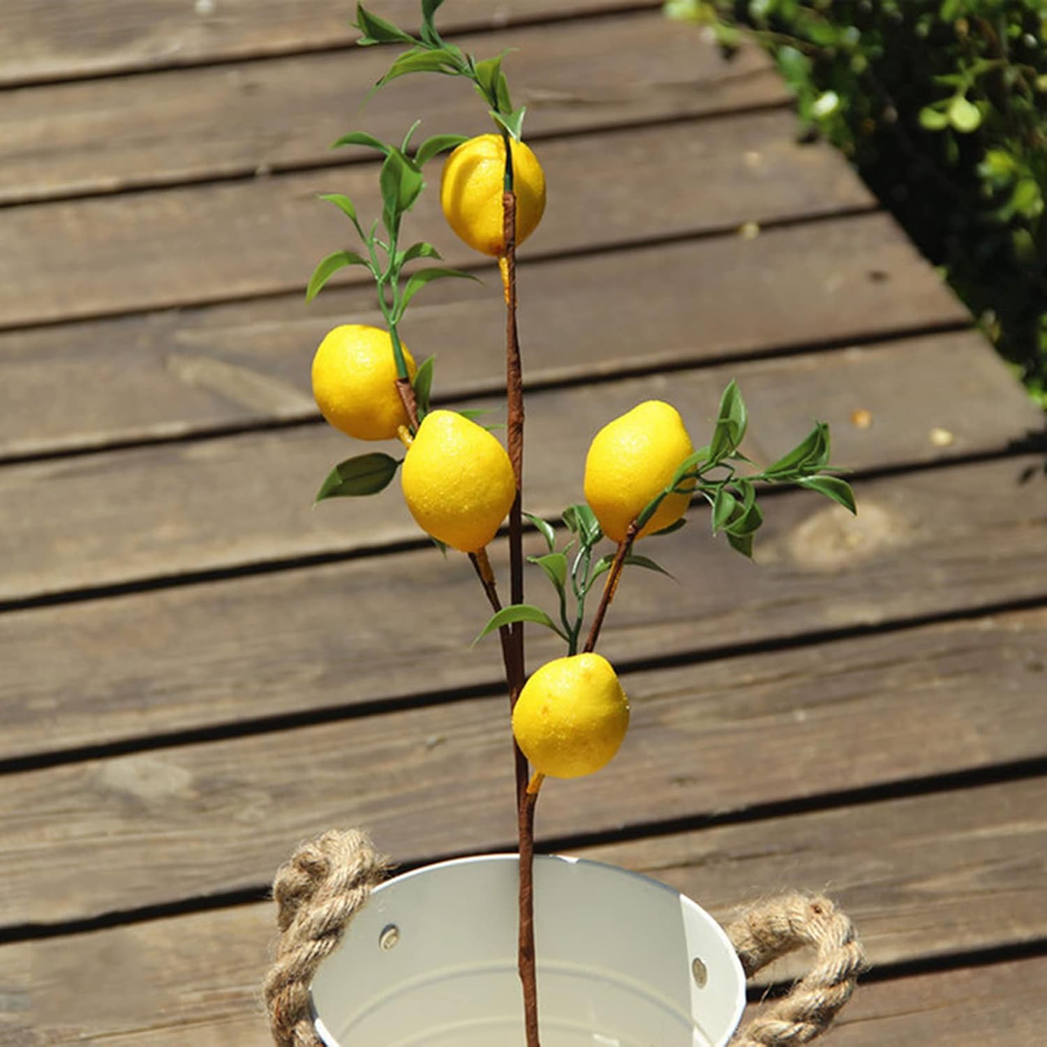 POTRUWE 6PCS Artificial Lemon Branches for Vase