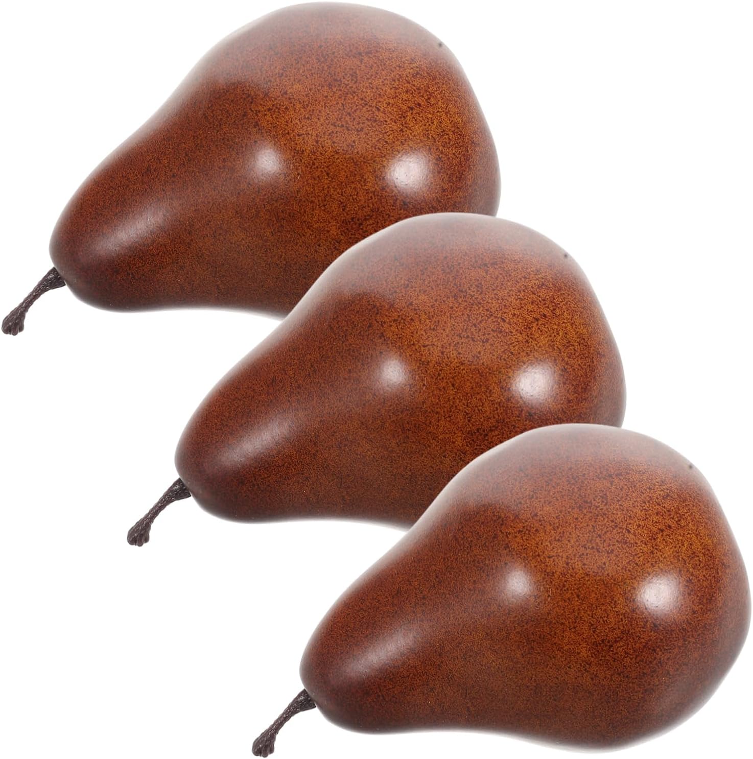Cabilock 3pcs Artificial Lifelike Pears Decor