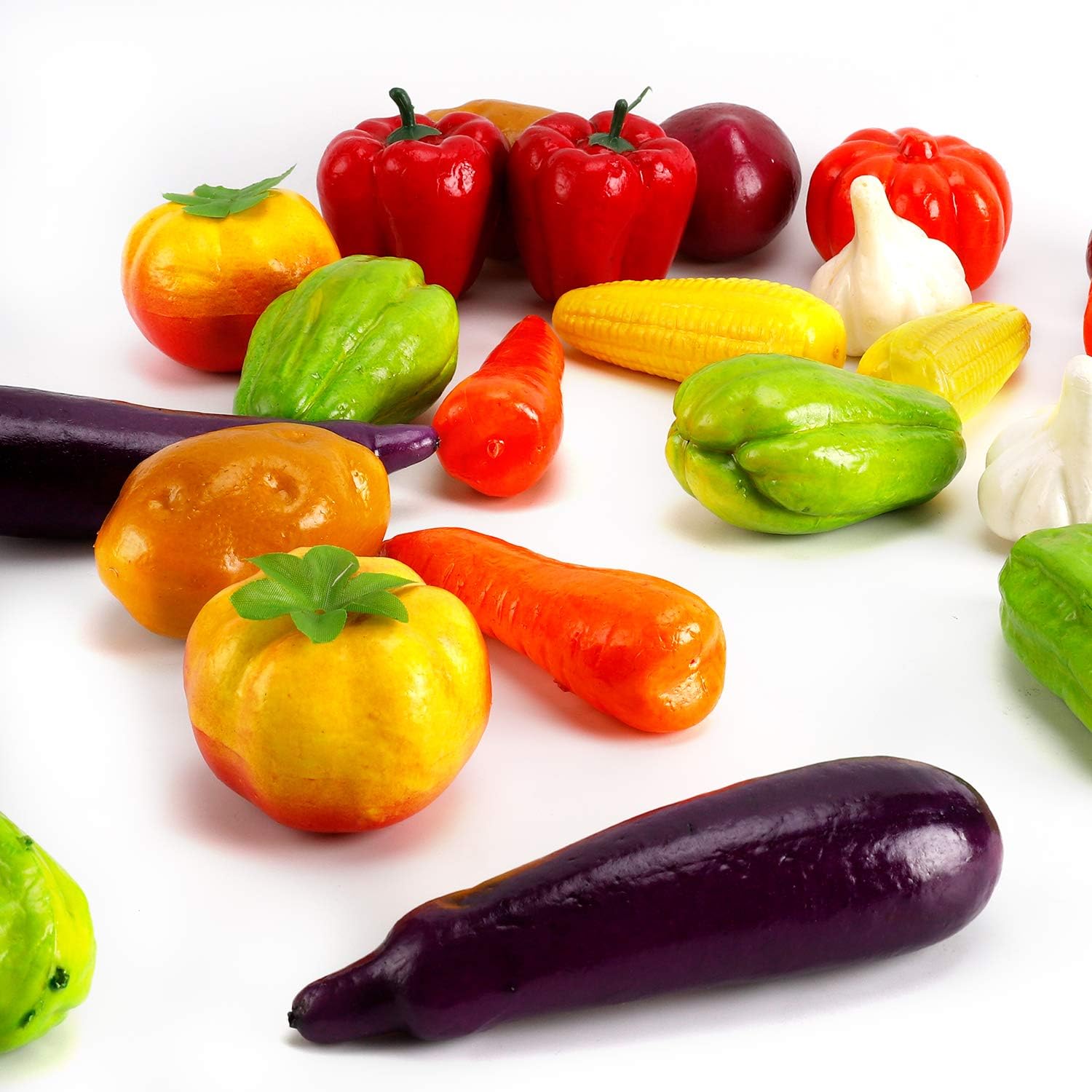 24 PCS Realistic Artificial Vegetables Decor Set
