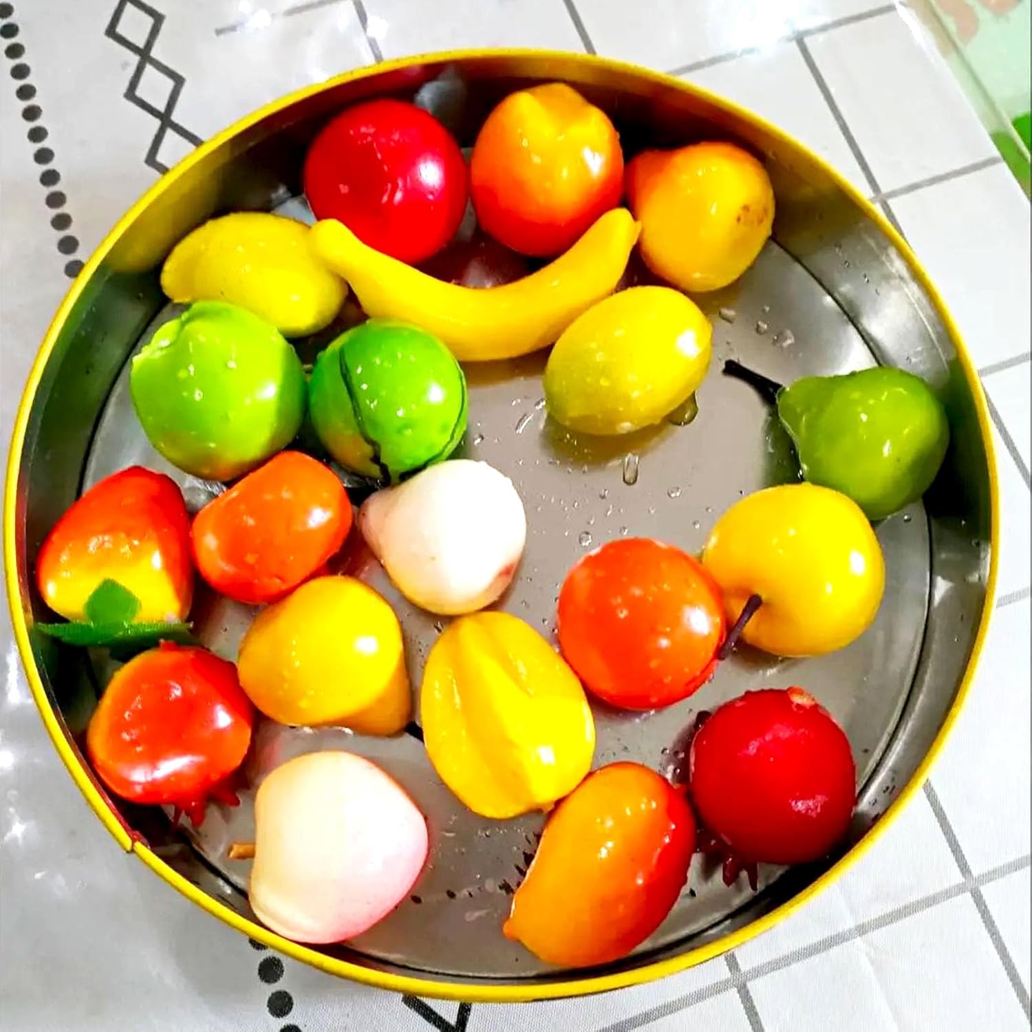 20Pcs Artificial Black Cherry Faux Fruit Decor