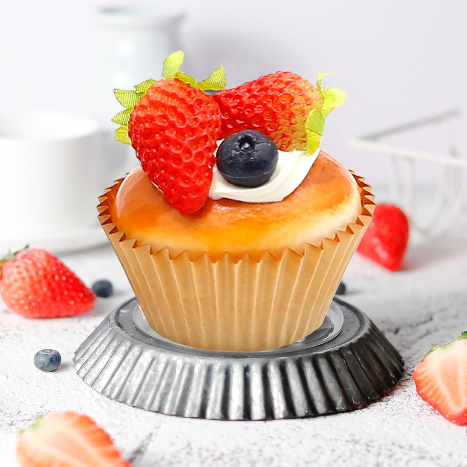 Realistic Artificial Cupcake Models 6Pcs Set