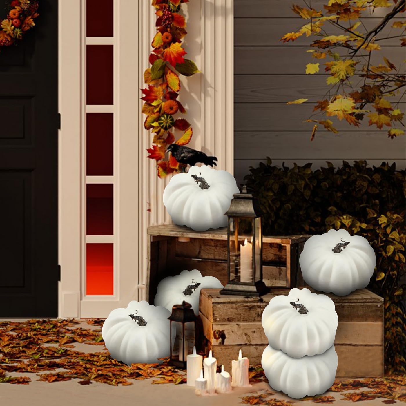 Woration 82 Inch Artificial Halloween Pumpkin Decoration