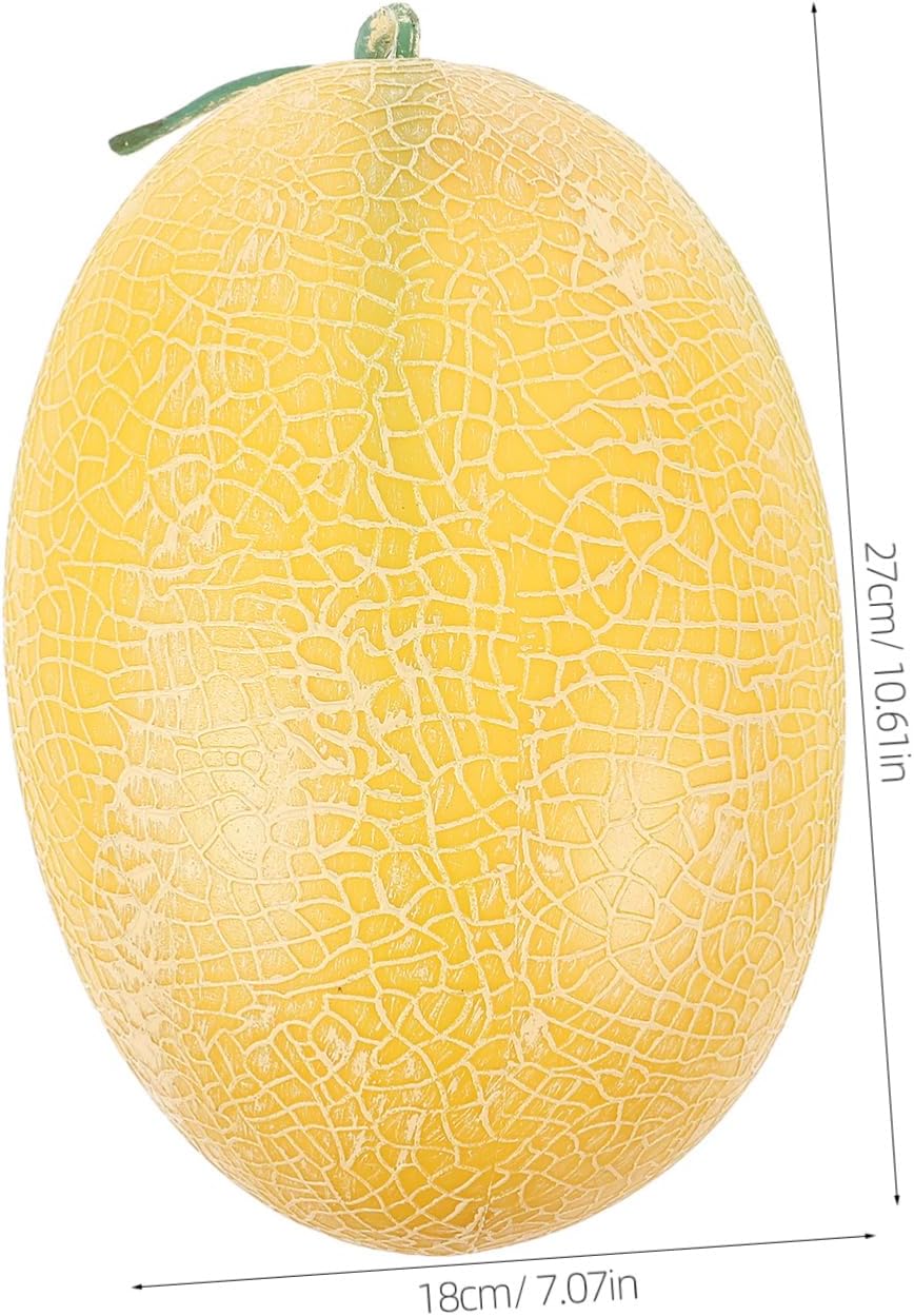 STOBAZA Realistic Artificial Cantaloupe Decor Prop
