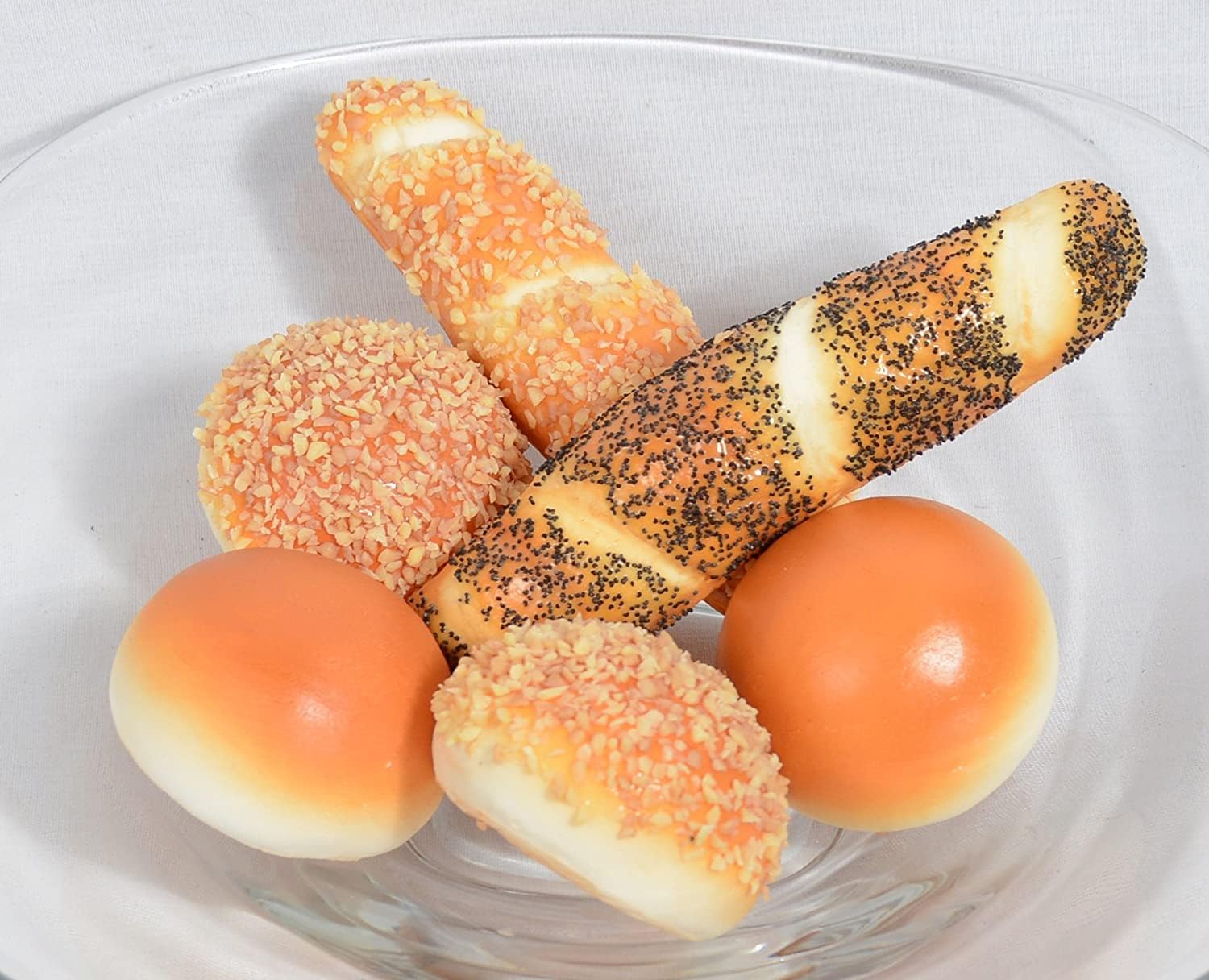 Artificial Bread and Rolls Display Set of 6