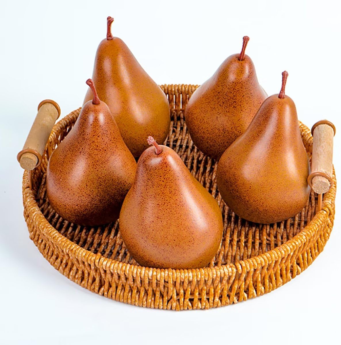 Emivery 6Pcs Artificial Pears Set for Home Decor