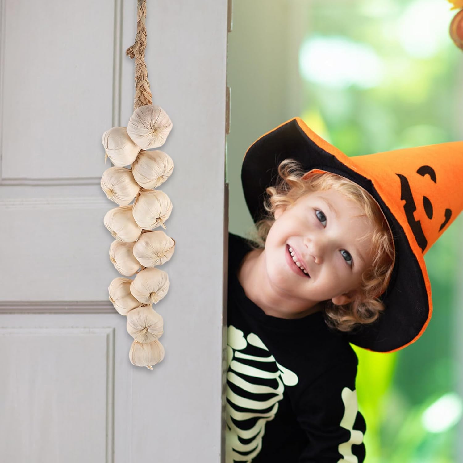 Cabilock Artificial Garlic String Halloween Decor