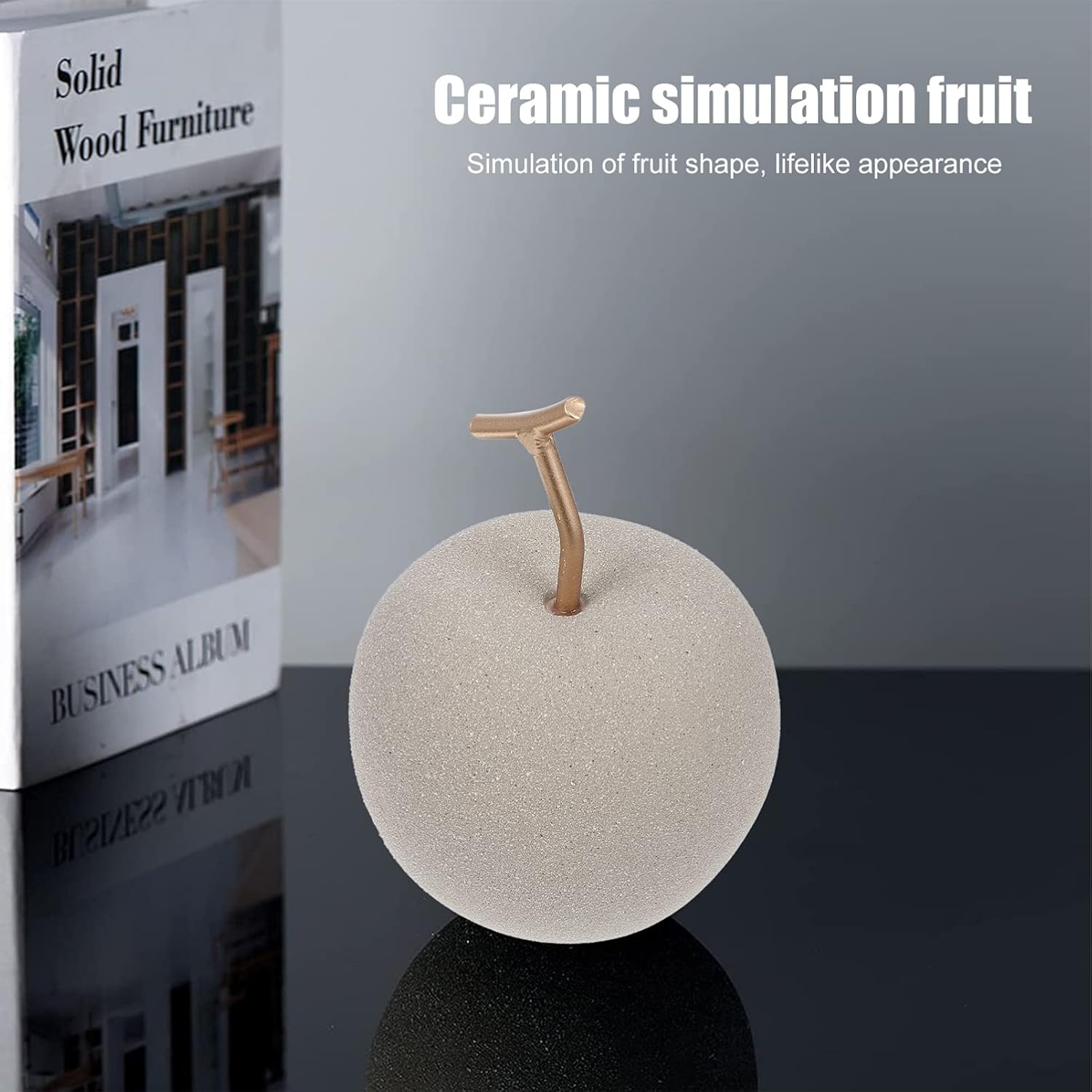 VICASKY 1pc Chic Ceramic Fruit Decoration