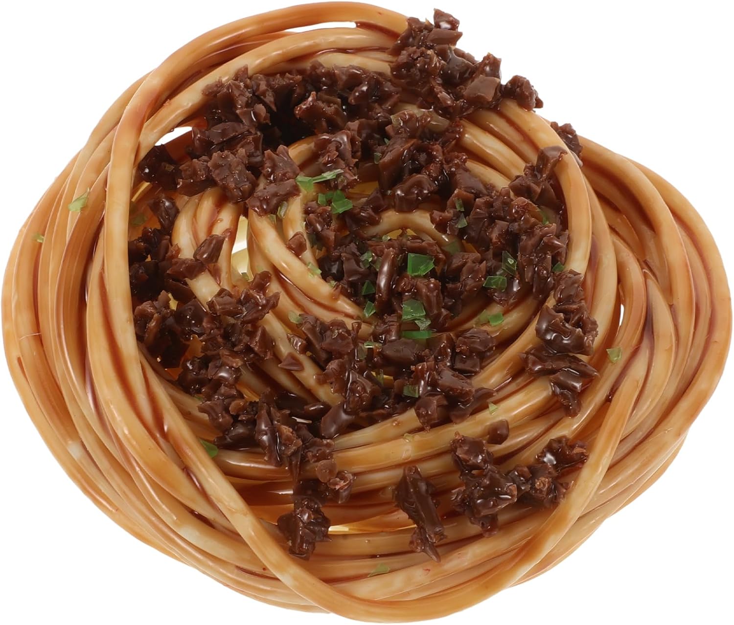 LUOZZY Artificial Spaghetti with Meat Sauce Decorative Food Display Prop