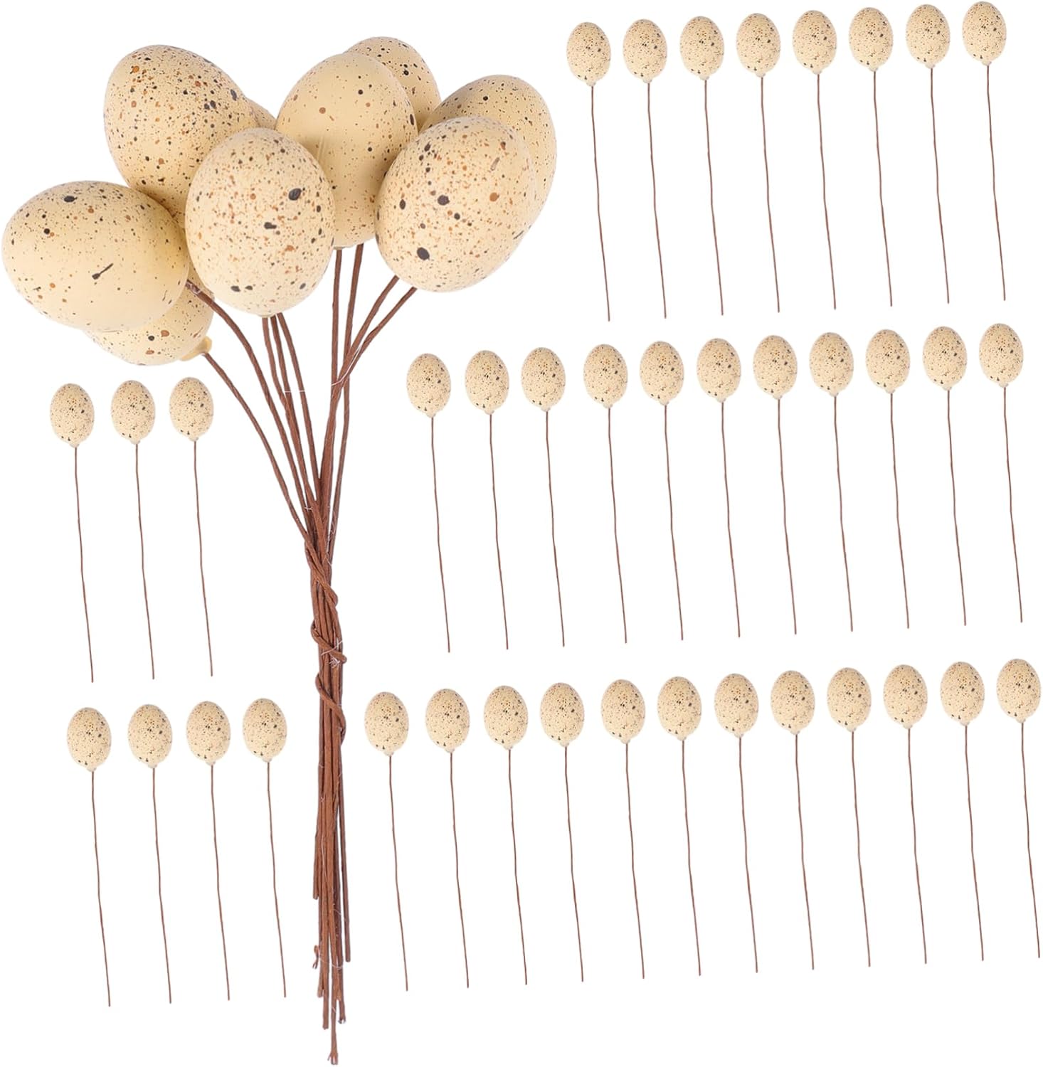 DECHOUS 6pcs Easter Egg Stems Decor Artificial Fruit Branches