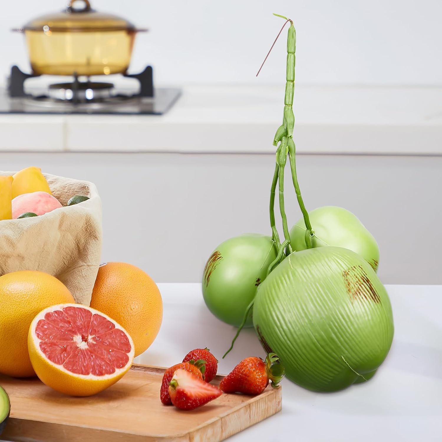 Artificial Coconuts for Farmhouse and Tropical Decor