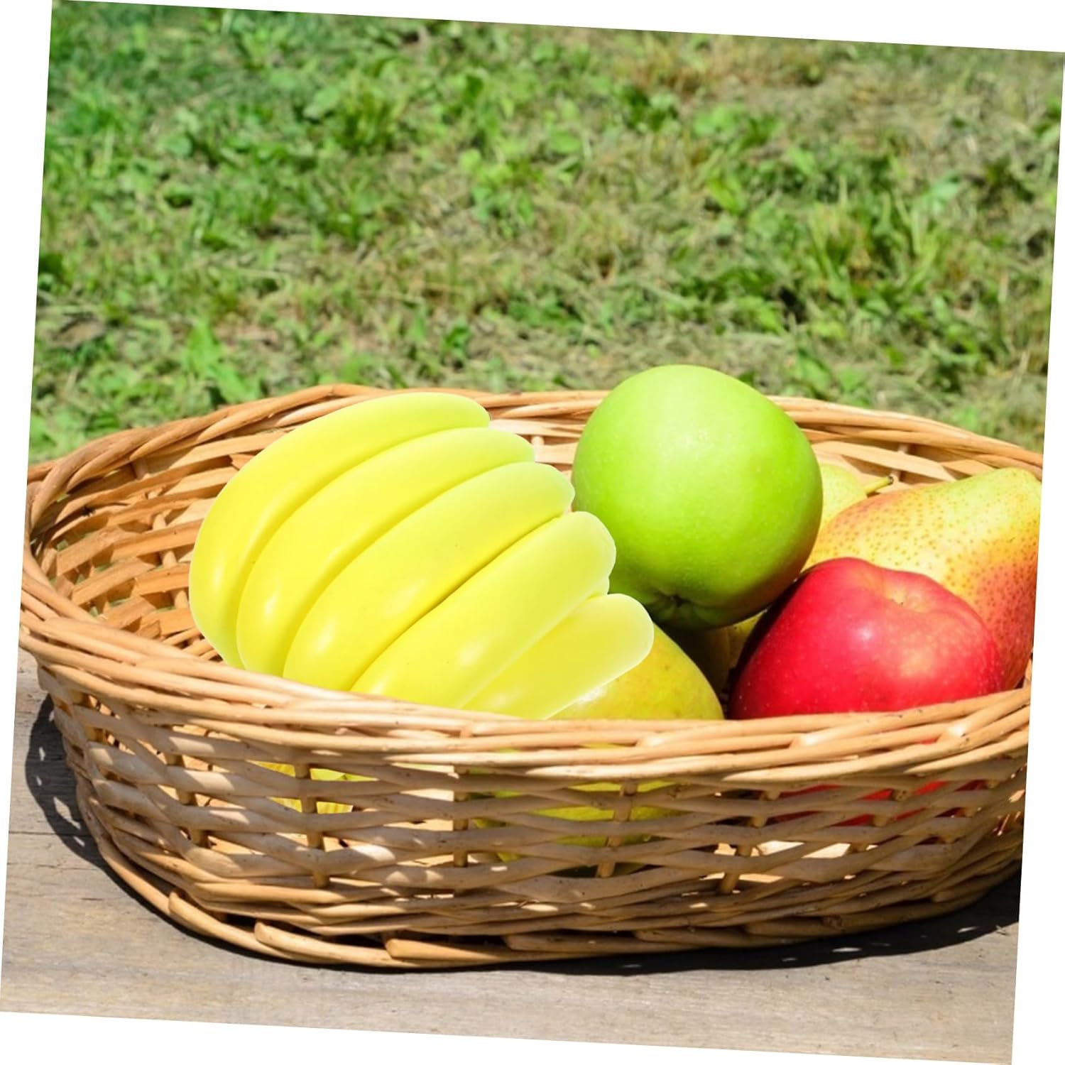 Unomor Realistic Banana Bunch Artificial Fruit Decor