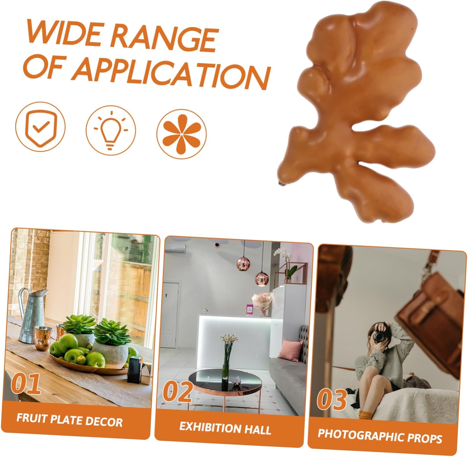 Mobestech 2pcs Artificial Ginger Decor