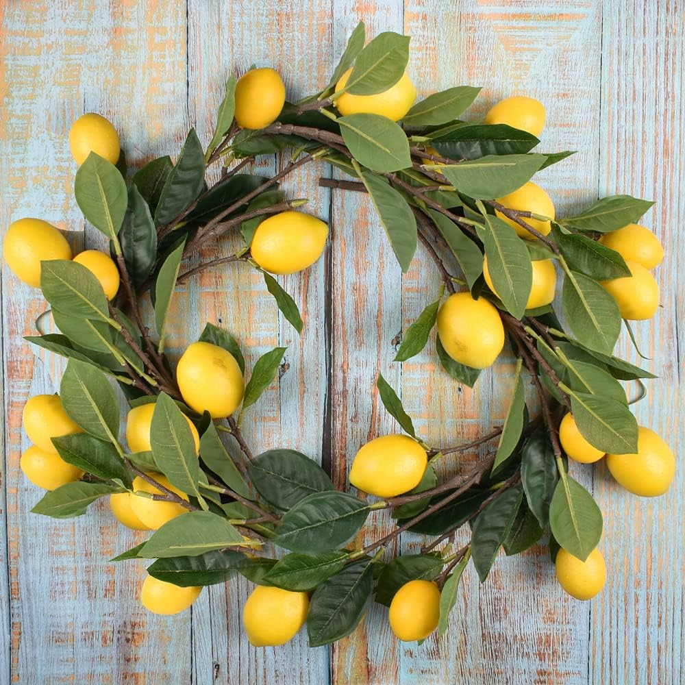 Artificial Lemon Branch for Vase Home Party Decor