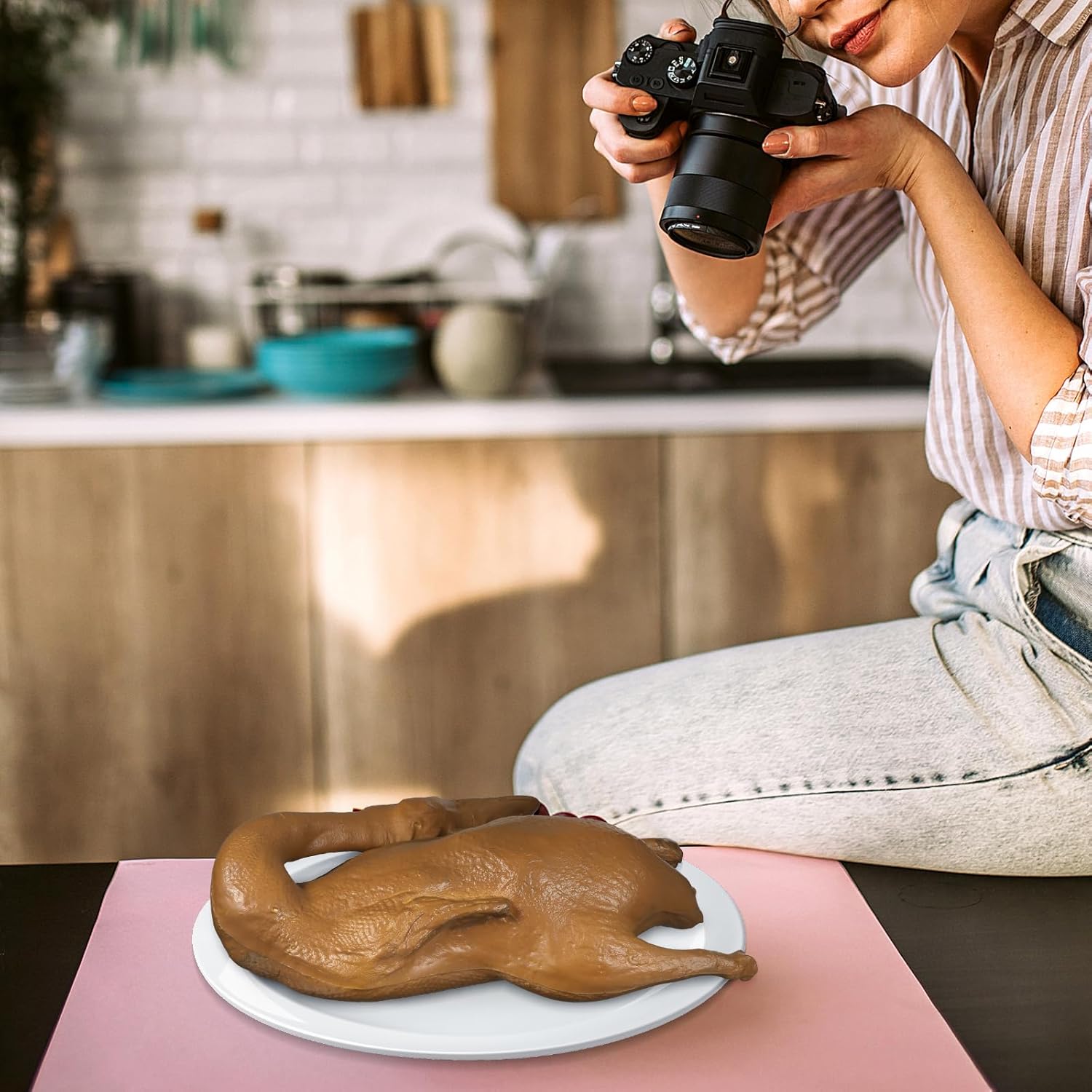 Lifelike Artificial Roast Model for Decor and Photography