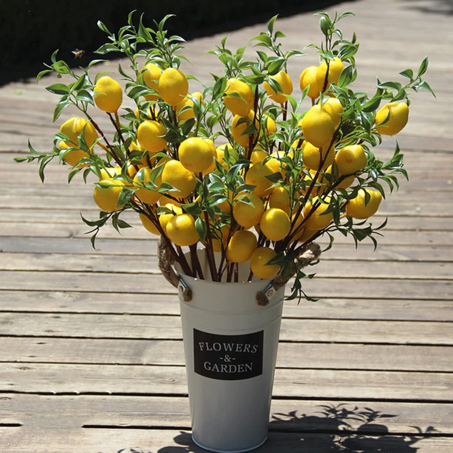 POTRUWE 6PCS Artificial Lemon Branches for Vase