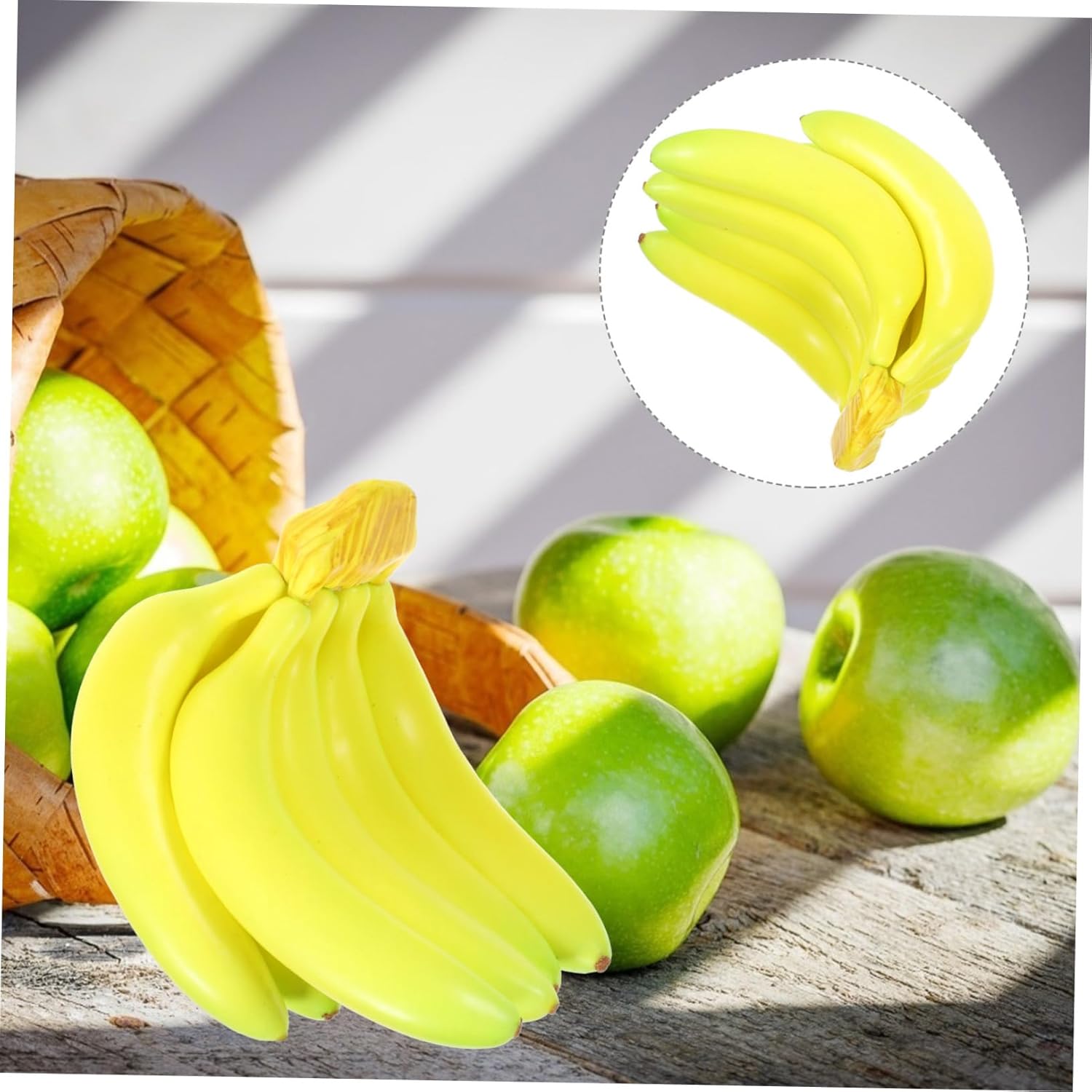Unomor Realistic Banana Bunch Artificial Fruit Decor