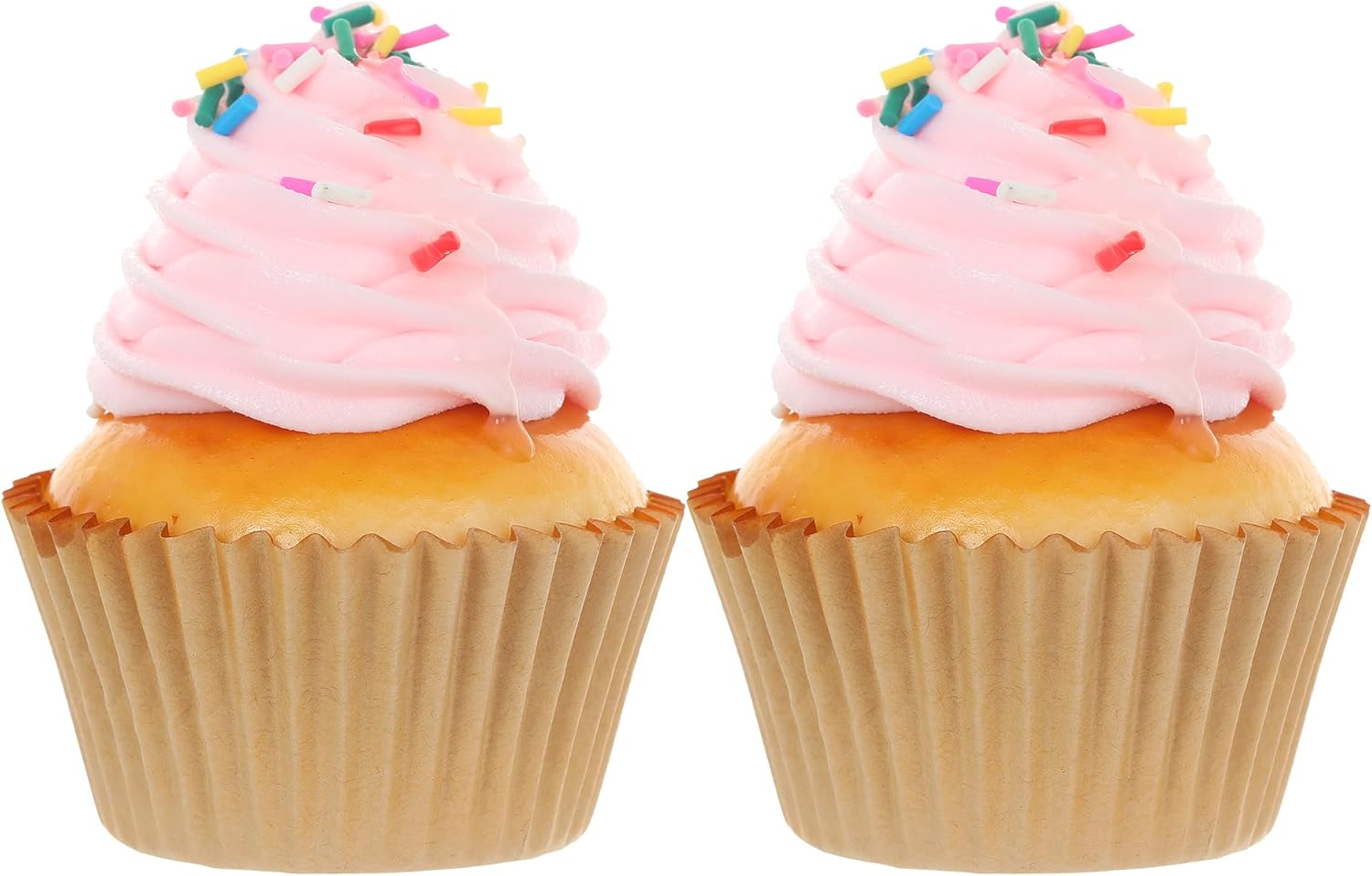 6 Piece Magnetic Pink Sprinkle Cupcakes Decor