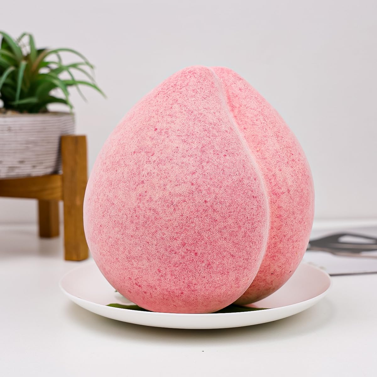 Folmywy 7 Inch Realistic Artificial Peach Decoration
