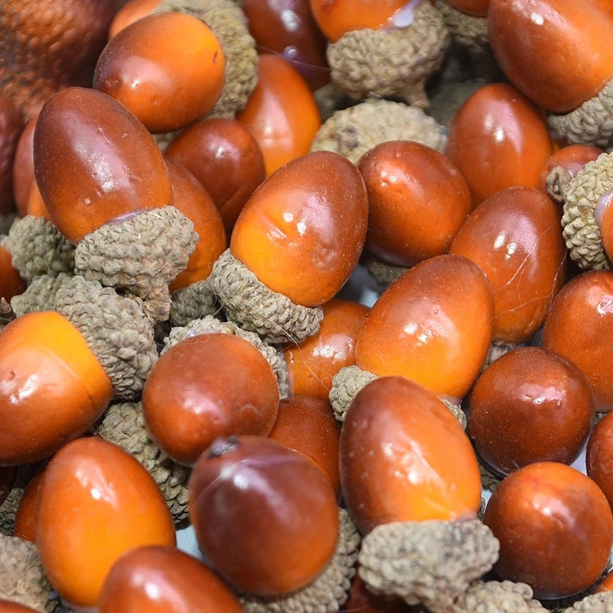 AISIBO Artificial Acorns 50PCS Decorative Fruit