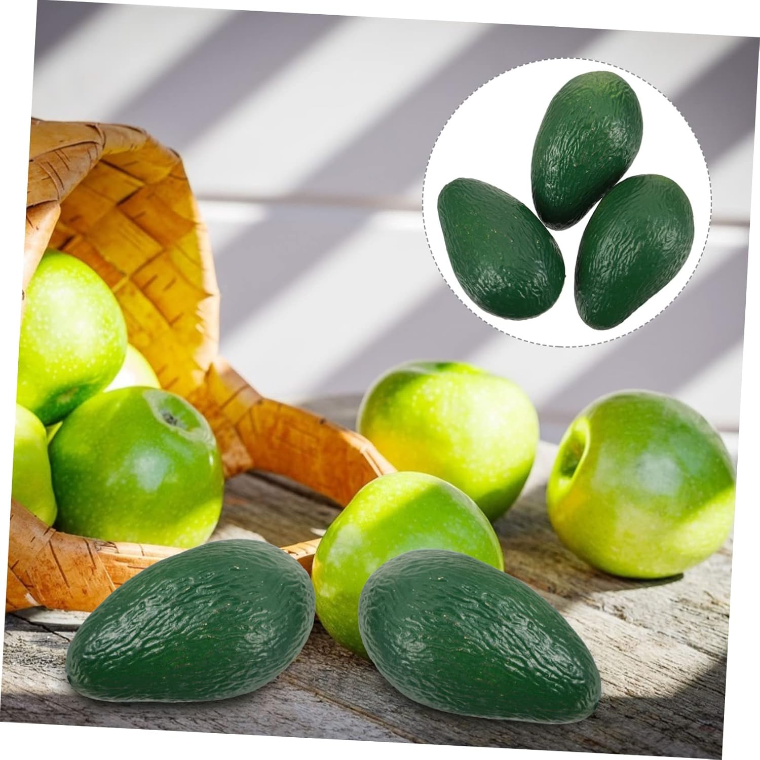 Realistic Avocado Simulation Artificial Fruits for Store Display