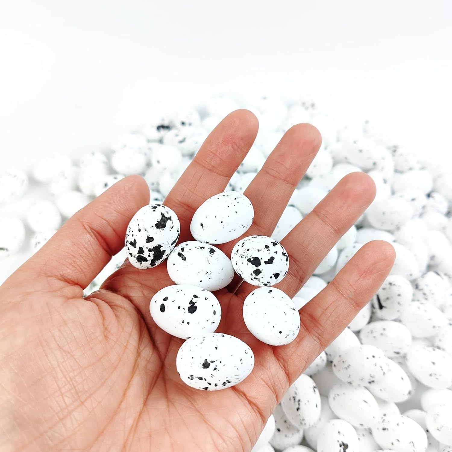 GXXMEI 102PCS Foam Bird Eggs DIY Easter Decorations