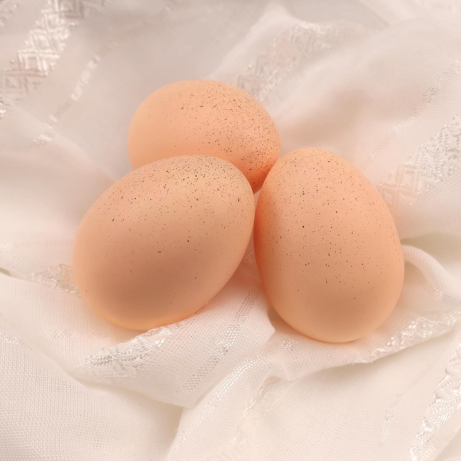Lorigun 10pcs Artificial Egg Fake Food Decor Theater Prop