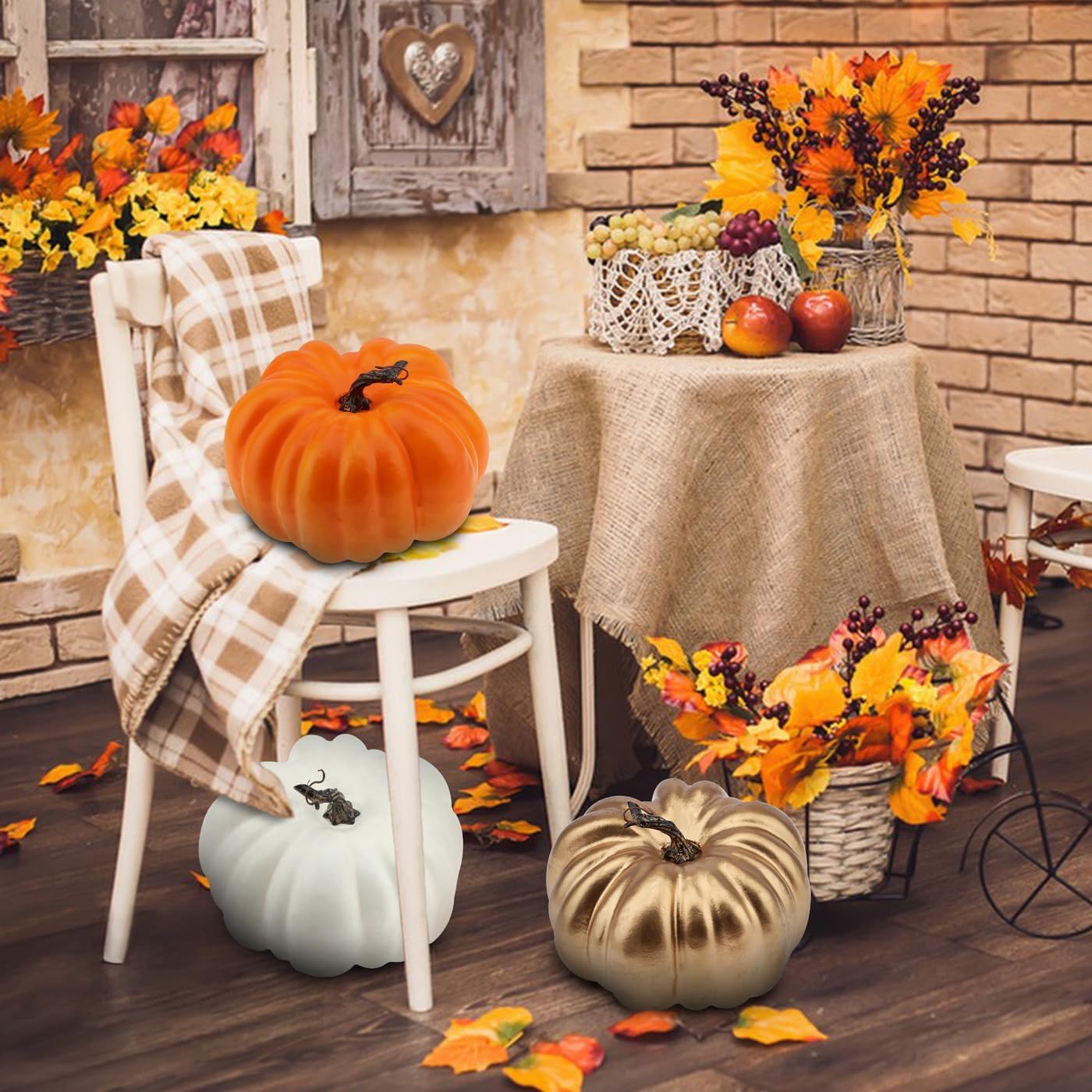 Woration 82 Inch Artificial Halloween Pumpkin Decoration