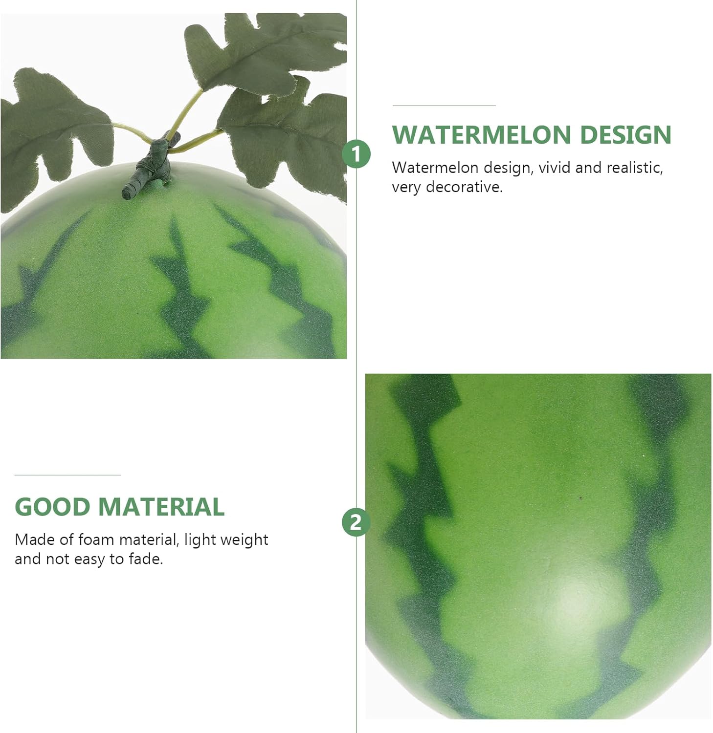 VOSAREA Realistic Artificial Watermelon Statue
