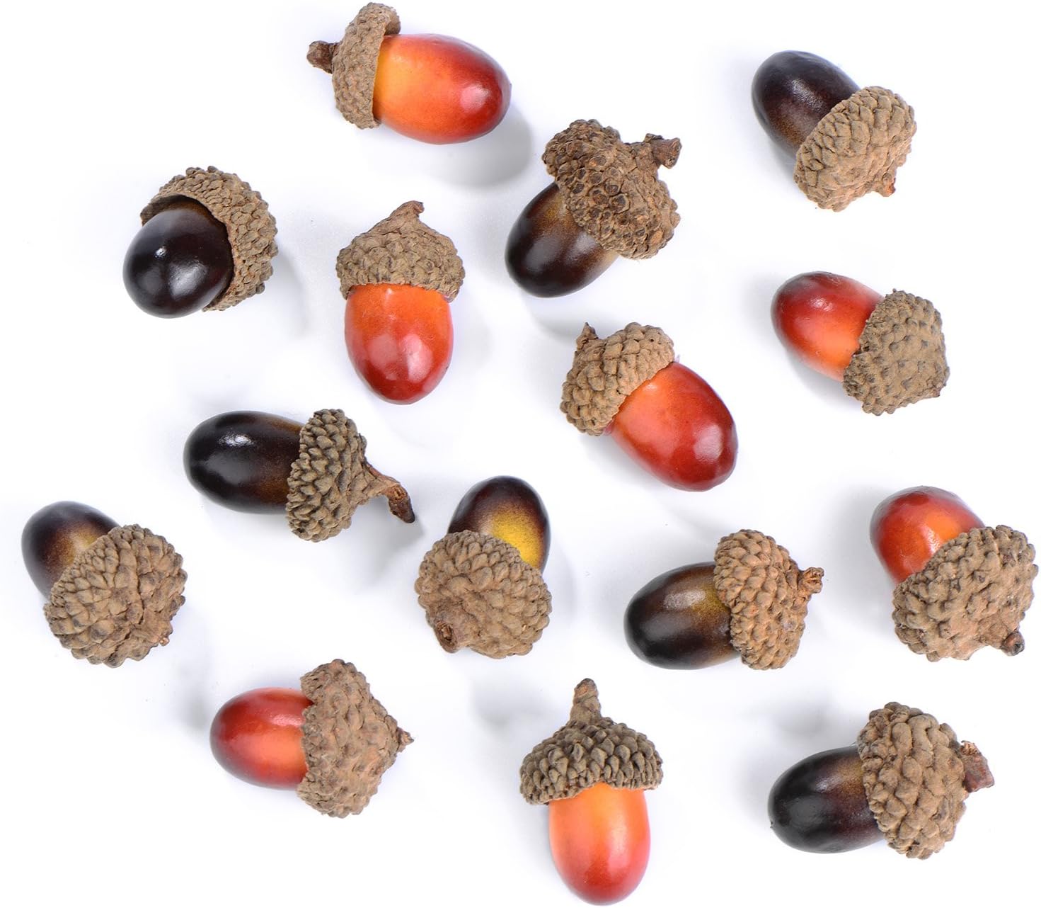 Sumind 70 Pcs Fake Acorn Ornaments Brown