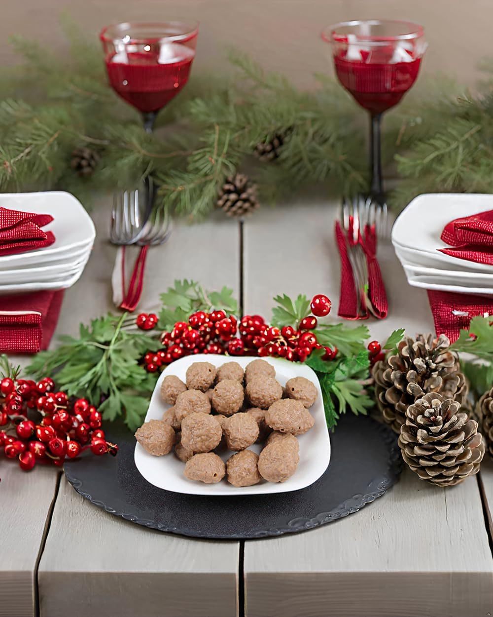 10Pcs Artificial Beef Meatballs for Photography and Decor