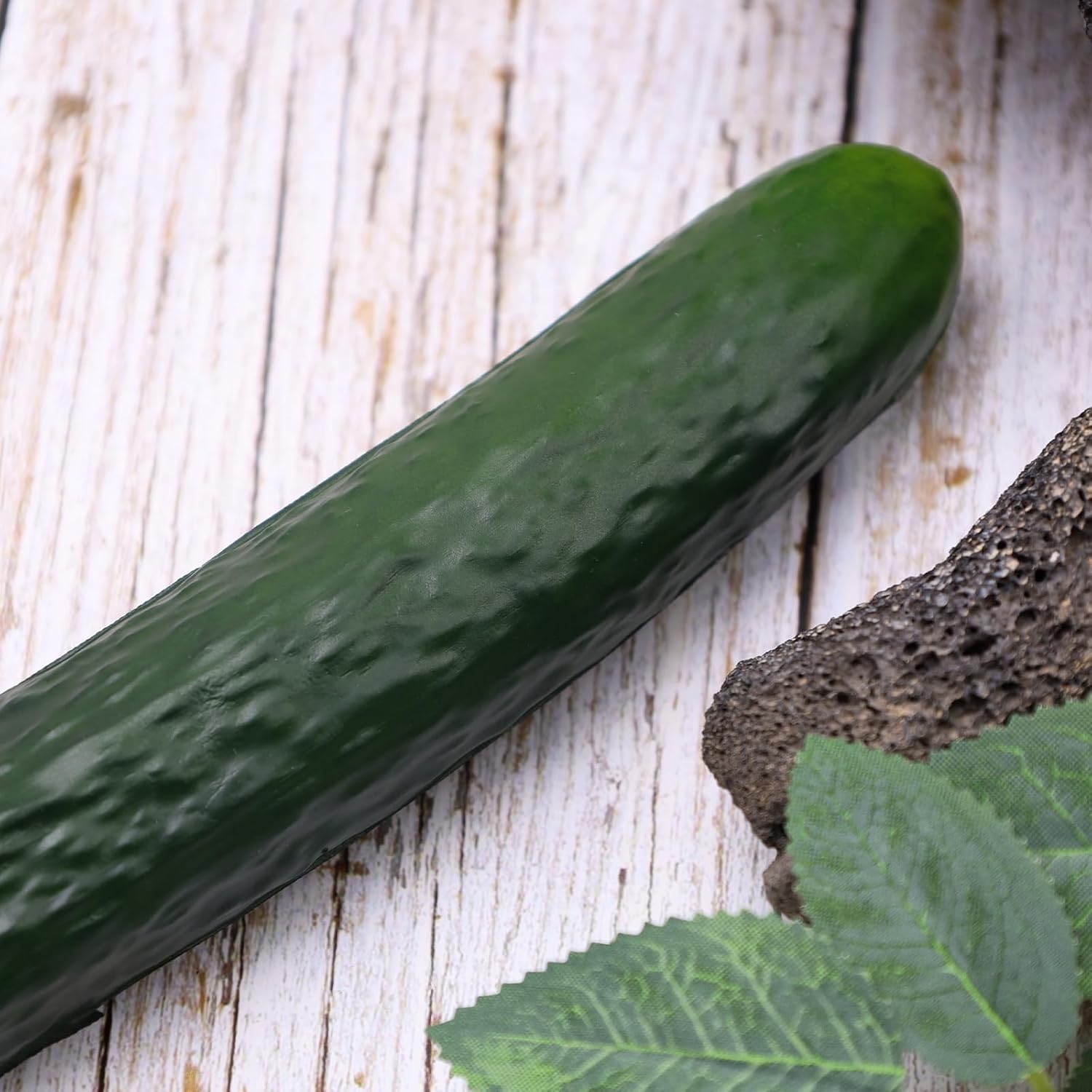 2pcs Artificial Cucumber Decor for Home Kitchen Party Holiday