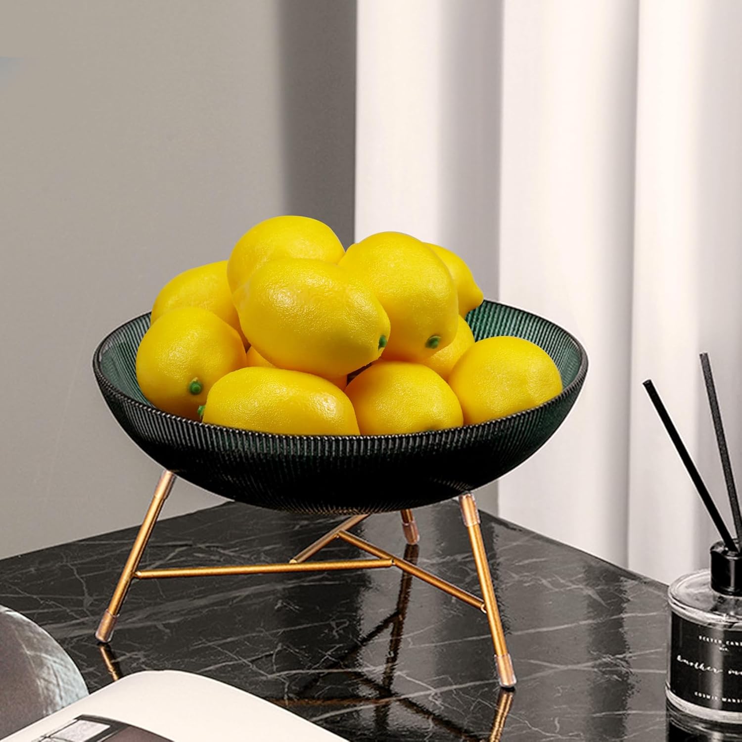 12 Pcs Fake Yellow Lemons Artificial Fruit Decor