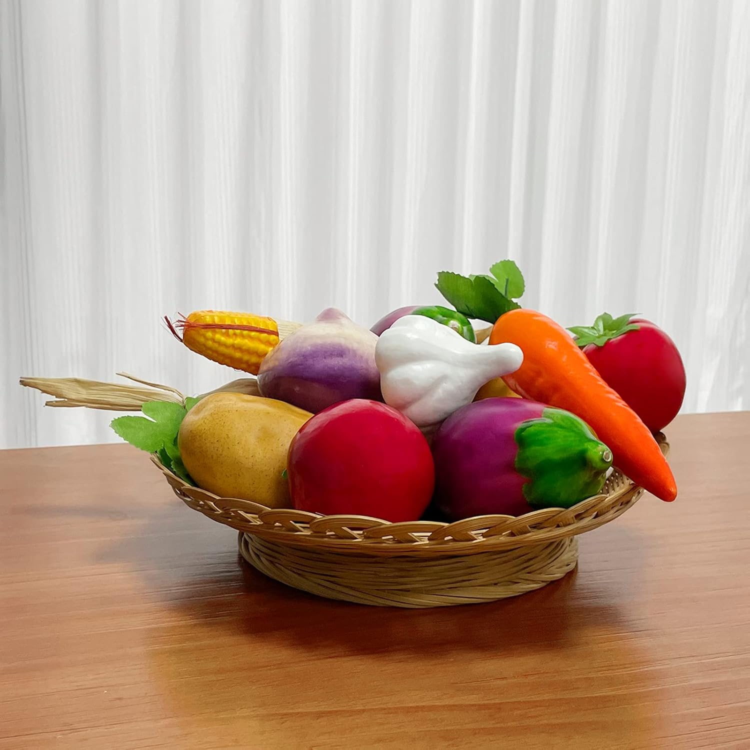 Realistic Artificial Cauliflower Decor Set 2pcs
