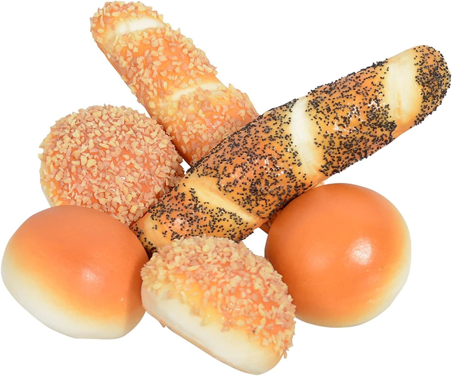Artificial Bread and Rolls Display Set of 6