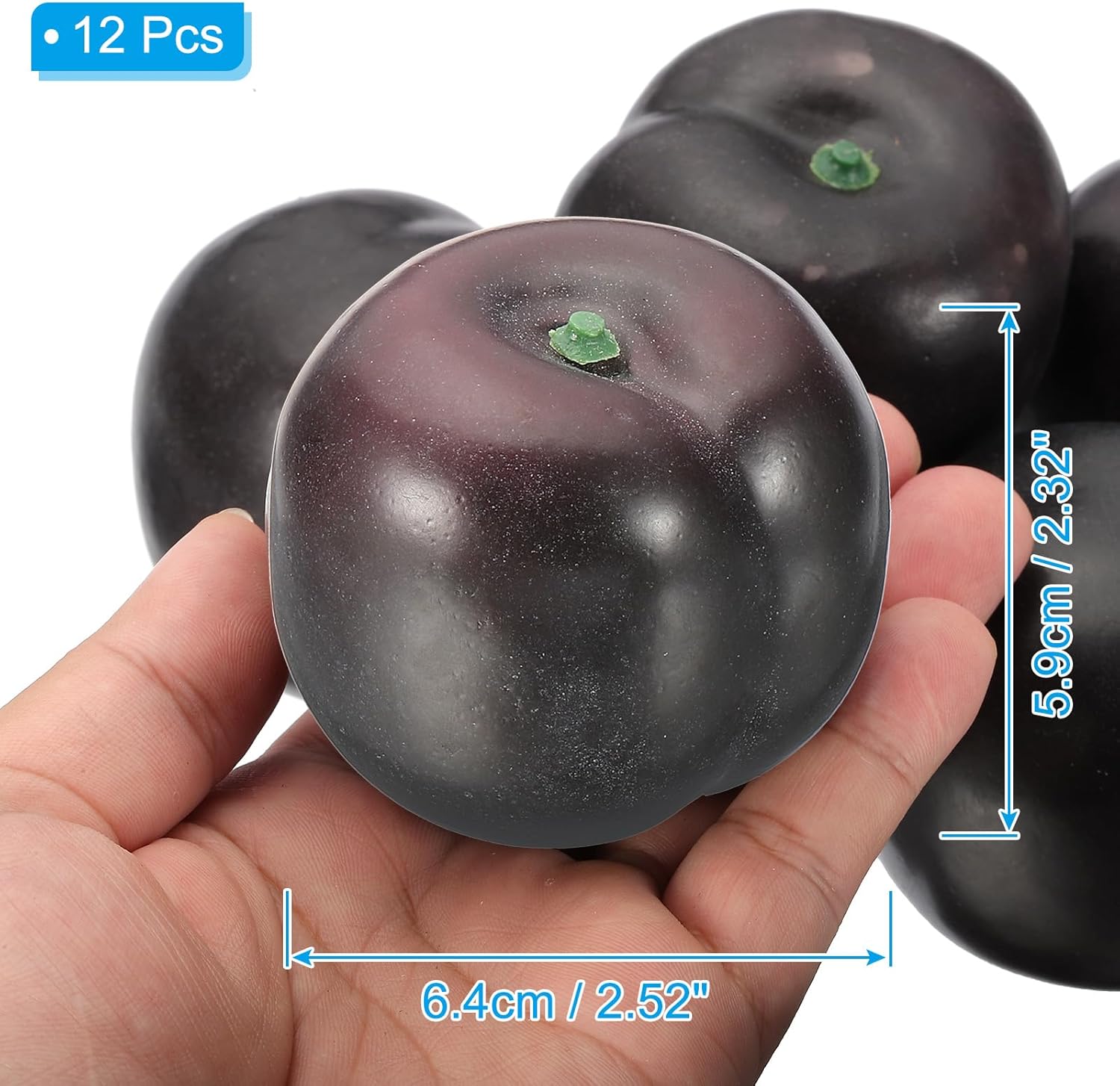 PATIKIL 12 Pcs Artificial Black Brin Plum Decoration