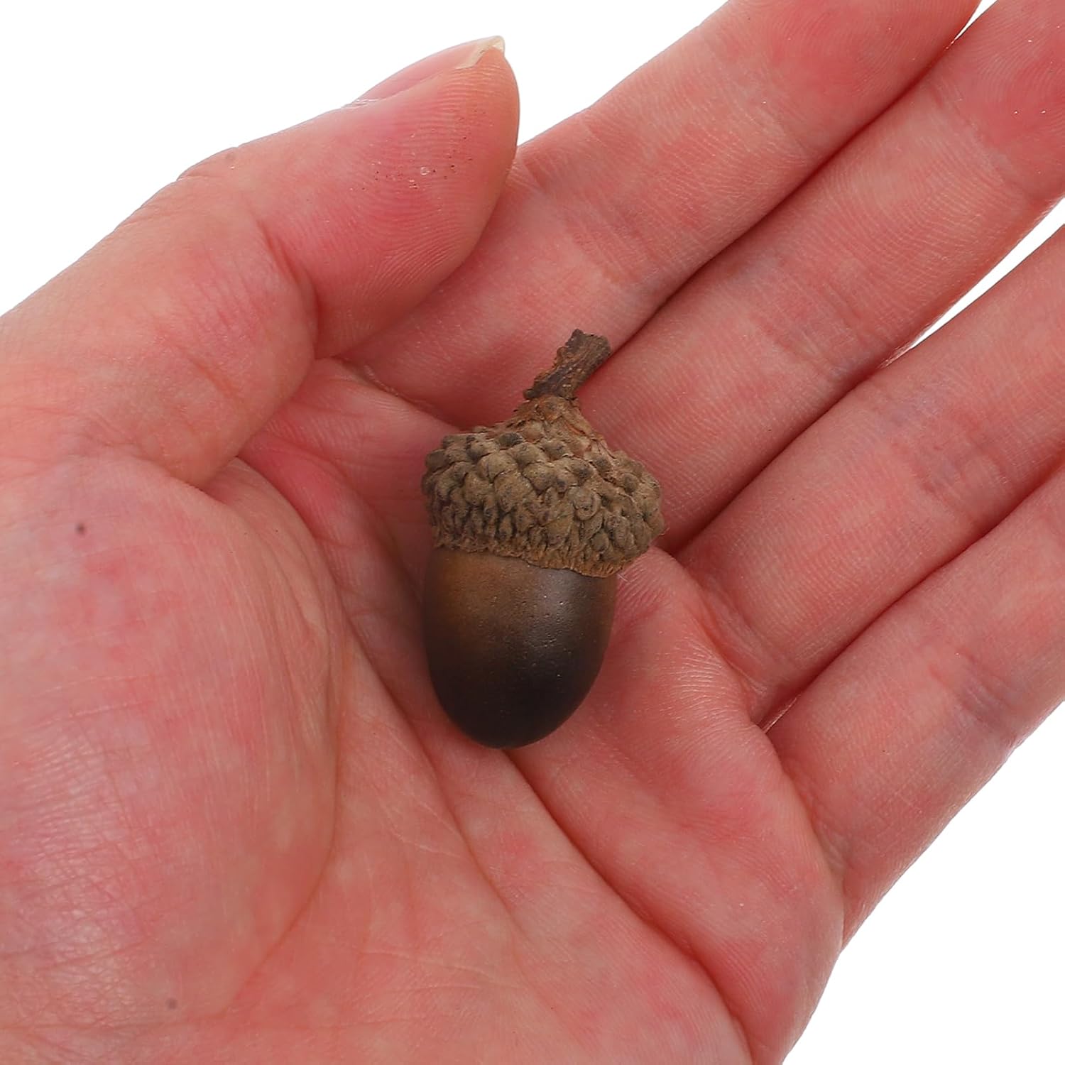 Magiclulu 60pcs Artificial Lifelike Acorns for Seasonal Decor