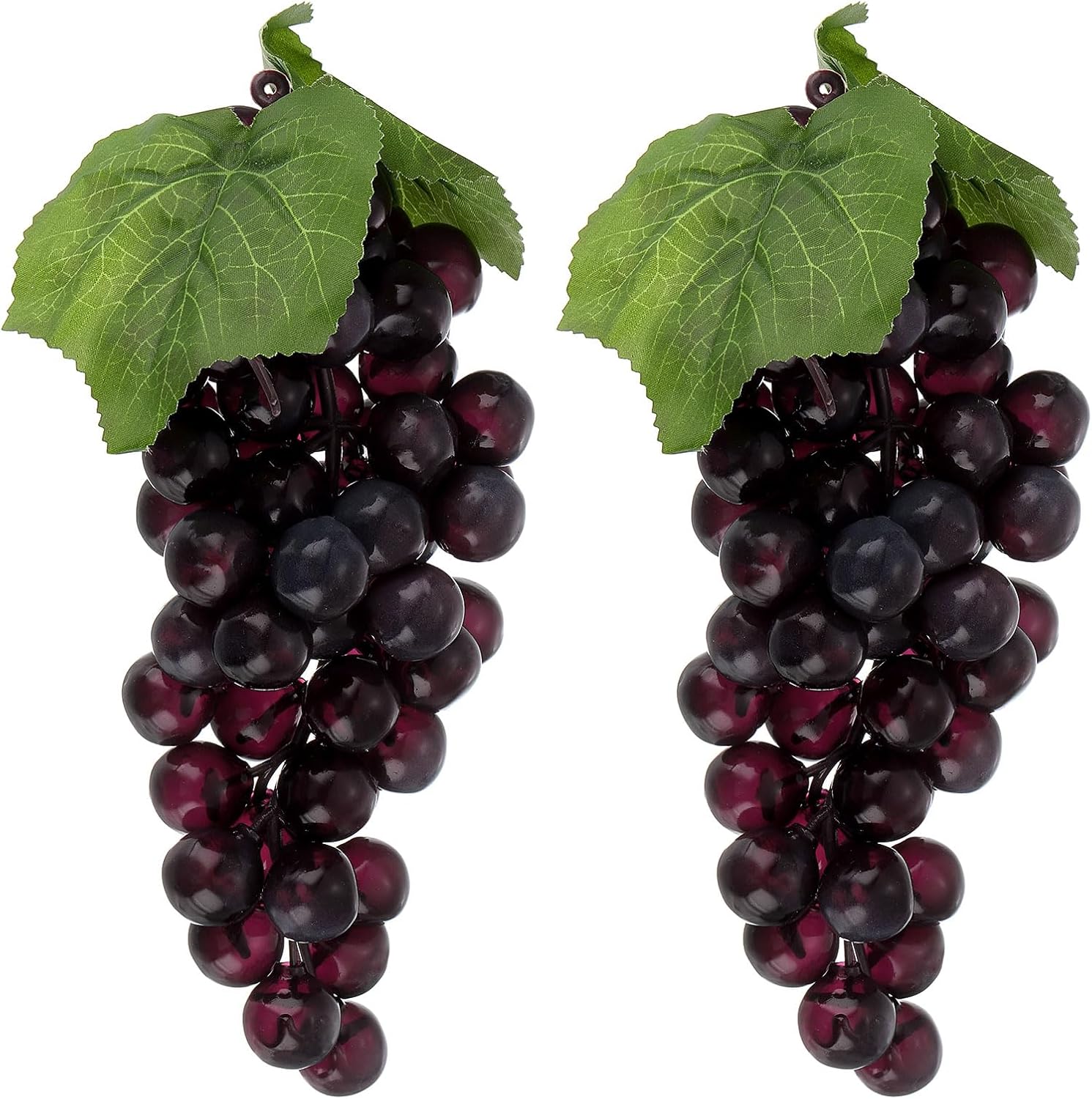 Uxcell 2pcs Artificial Grapes - Black Wedding Farmhouse Photography Decor Props