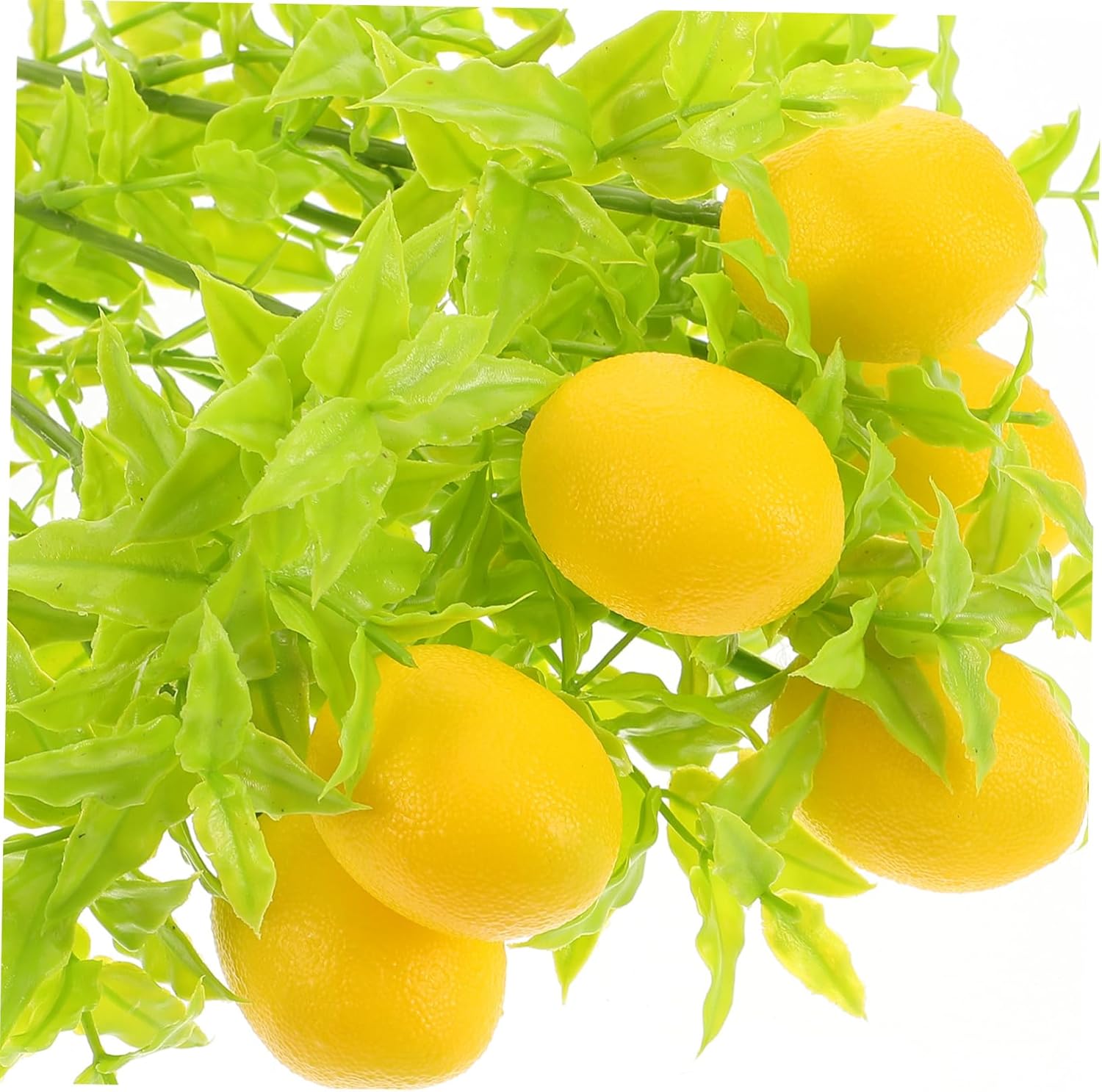 6pcs Lifelike Foam Lemon Cuttings for Home Decor