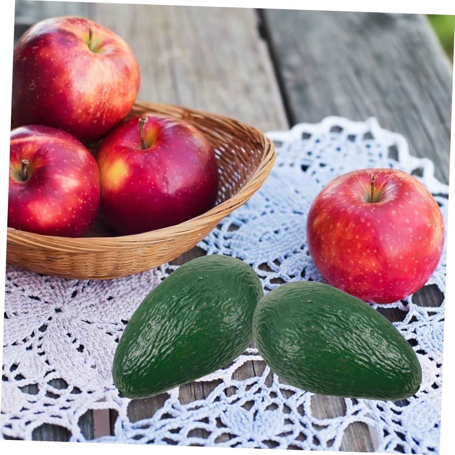 Realistic Avocado Simulation Artificial Fruits for Store Display