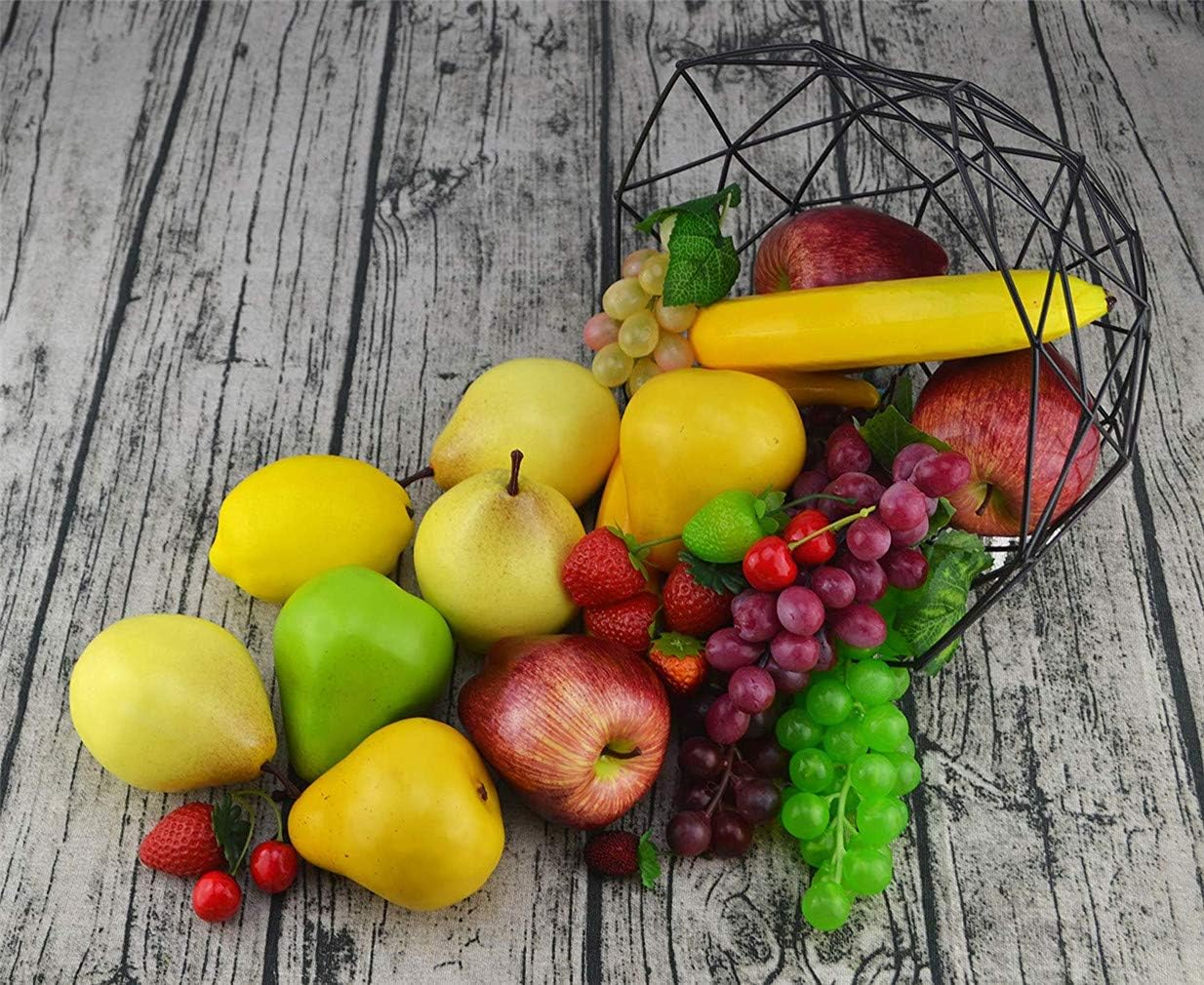 Ulalaza 6Pcs Artificial Yellow Pear Decoration